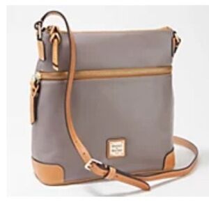 Dooney & Bourke Wexford Smooth Leather Crossbody - Taupe